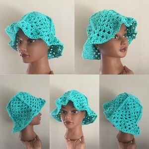 100% Cotton Crochet Bucket Hat